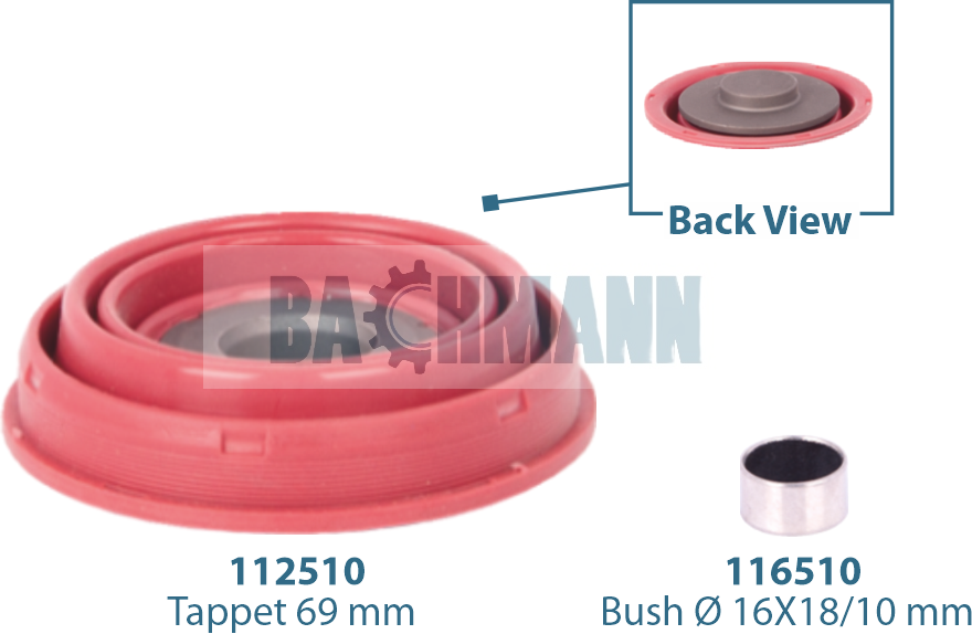 Caliper Tappet Kit 69 mm