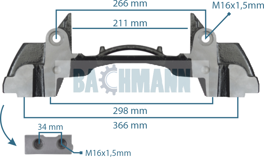 Caliper Carrier 22.5"