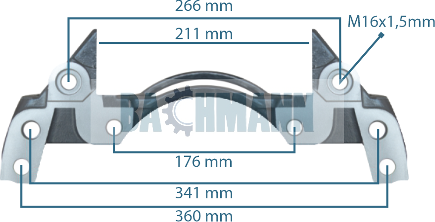 Caliper Carrier 19.5" MB ATEGO