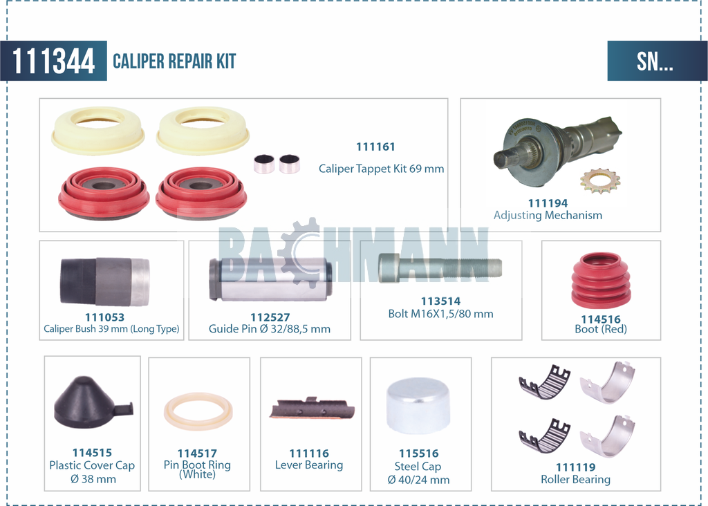 Caliper Repair Kit (Special)