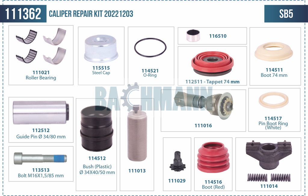 Caliper Complete Repair Kit