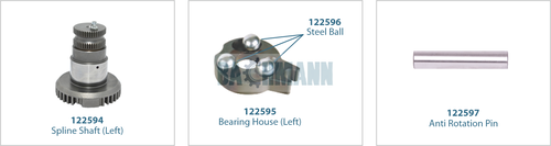 [122254] Caliper Spline Shaft Kit (Left) 