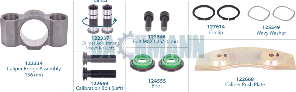 Caliper Repair Kit (Left)