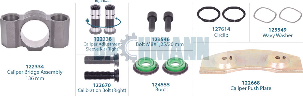 Caliper Repair Kit (Right)