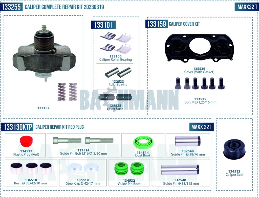 Caliper Complete Repair Kit