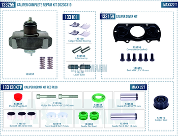 [133255] Caliper Complete Repair Kit