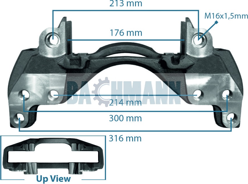 Caliper Carrier MAXX17 Left