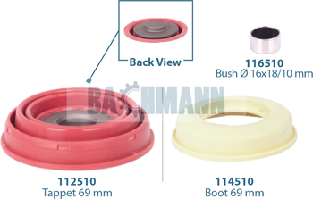 [111010] Caliper Tappet Kit 69 mm