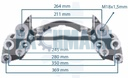 Caliper Carrier 19.5"